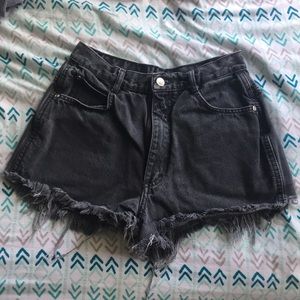 Distressed Jean shorts